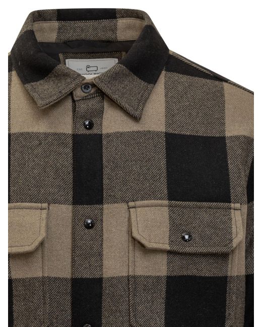 Woolrich Gray Alaskan Overshirt for men
