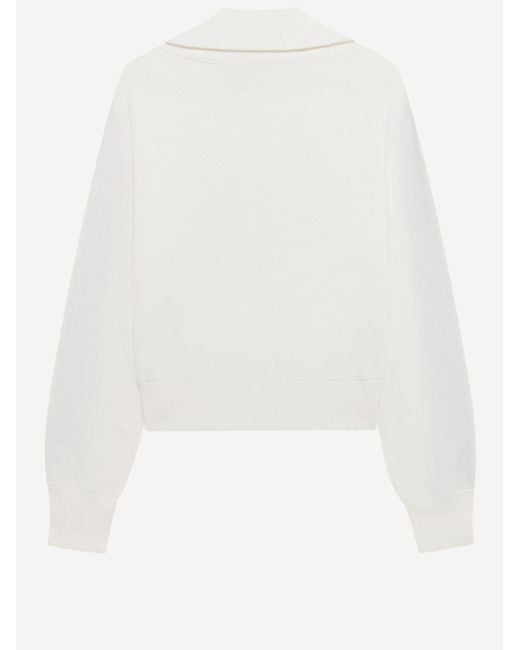 Autry White Logo Jacket Viscose + Nylon Tops