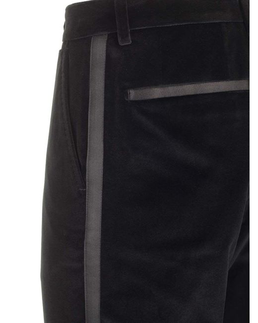 Dolce & Gabbana Blue Classic Tuxedo Trousers for men