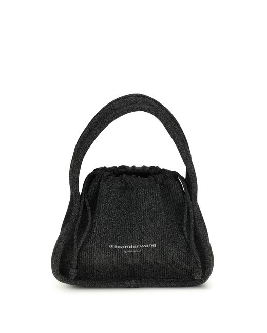 Alexander Wang Black Handbag Ryan Large Polyester Handbags