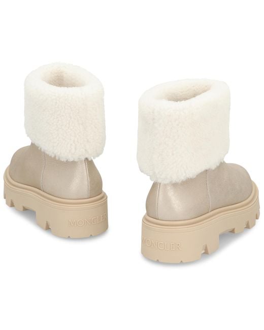 Moncler Natural Shearling Boots Montonesuede