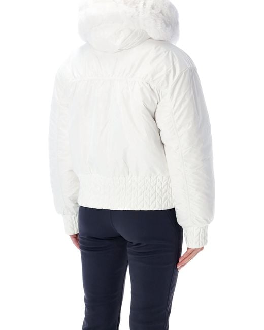 Goldbergh White Indira Reversible Faux Fur Ski Jacket