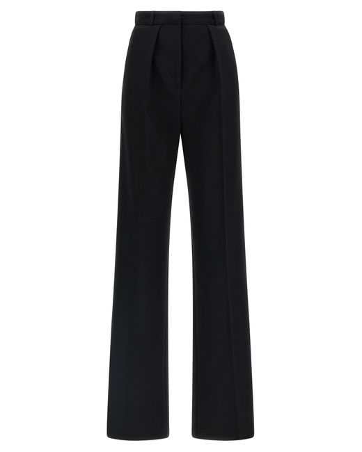 Elisabetta Franchi Black Tuxedo-Effect Trousers