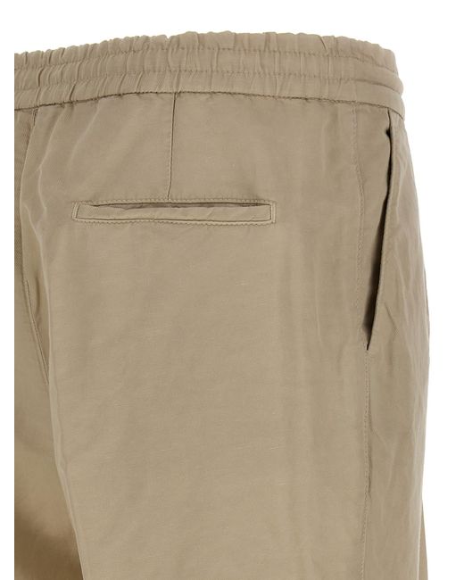 Brunello Cucinelli Natural Linen Blend Trousers Pants for men