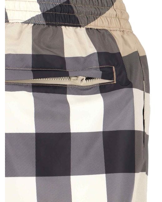 Burberry Multicolor Check Swimsuit for men