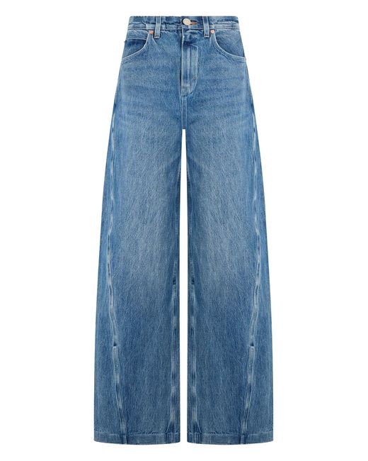 Alexander Wang Blue Wide-Leg Jeans Cotton