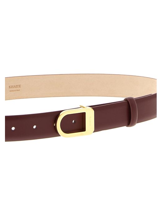 Khaite Pink 'Saddle' Belt