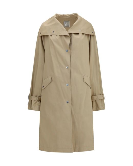 Totême Natural Trench Coat Cotton & Raincoats