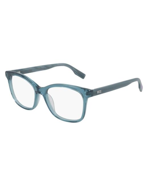 McQ Alexander McQueen Blue Glasses