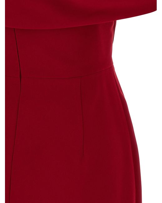 Carolina Herrera Red Column Dress