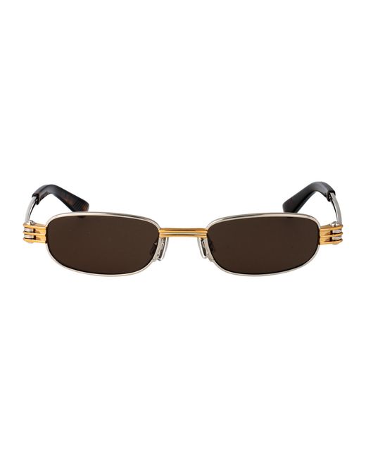 Bottega Veneta Brown Bv1381S 001 Metal Sunglasses