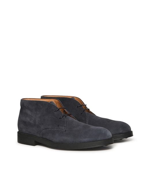 Tod's Black Suede Ankle Boot for men