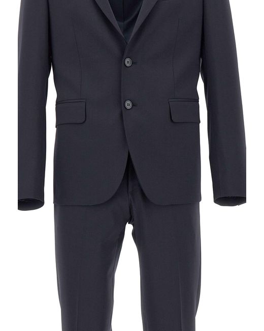 Brian Dales Blue Ga87 Suit Two-Piece Cool Wool for men