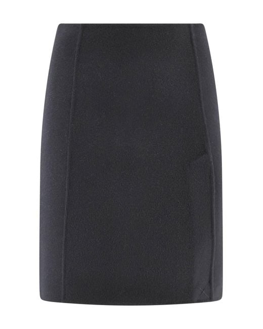 P.A.R.O.S.H. Black Wool Skirt