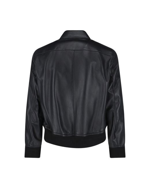 Tom Ford Black Jackets Lamb Leather for men