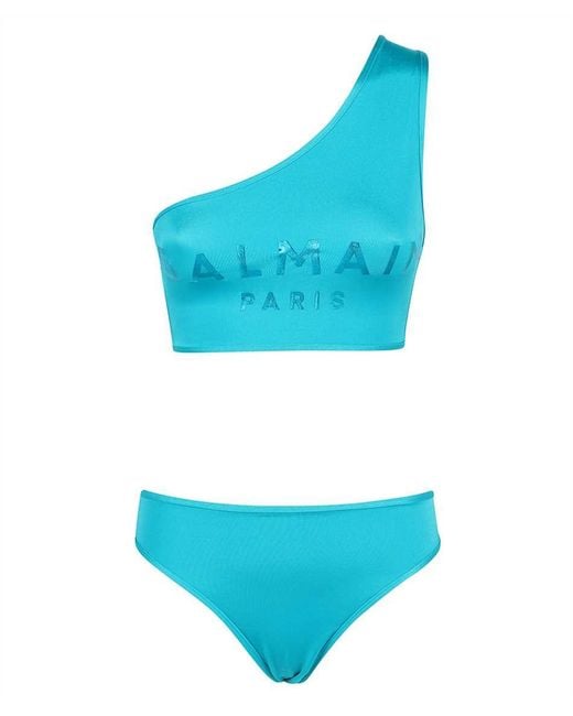 Balmain Blue Bikinis