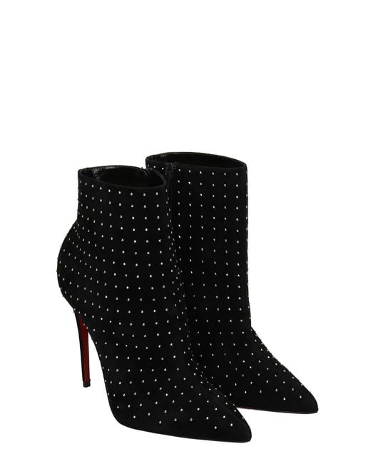 Christian Louboutin Black So Kate Booty High Heels Ankle Boots