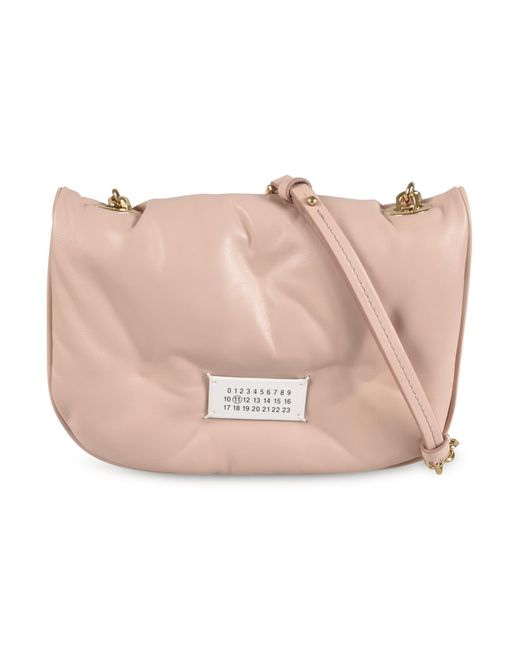 Maison Margiela Pink Chain Semi Strap Shoulder Bag