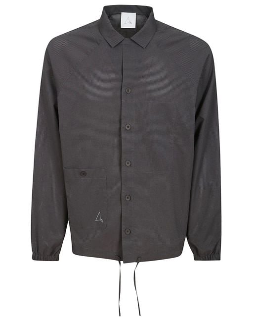 Roa Gray Perforated Shirt for men