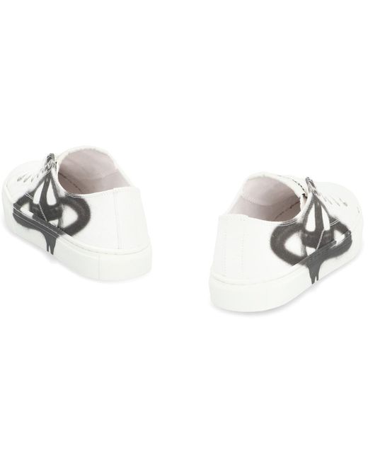 Vivienne Westwood White Plimsoll Low-Top Sneakers