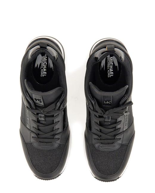 Michael Kors Black Georgie Lace-up Sneakers
