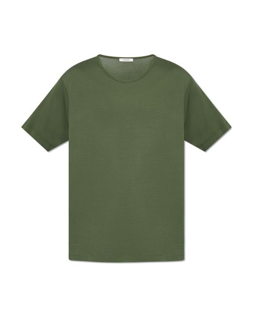 Lemaire Green Cotton T-Shirt for men
