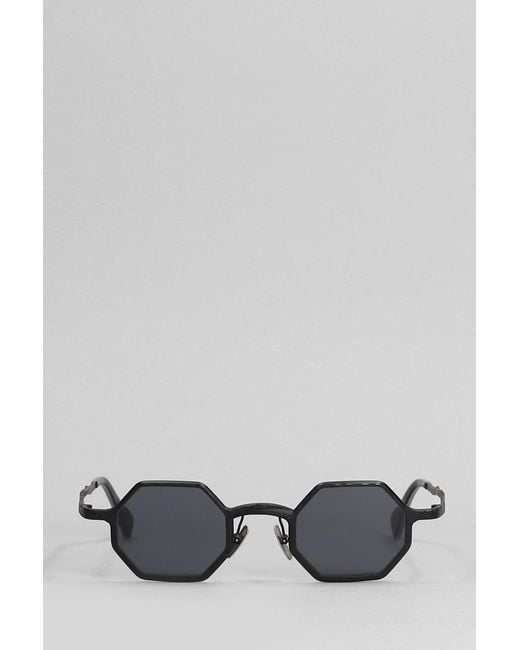 Kuboraum Gray Z19 Sunglasses In Black Metal Alloy