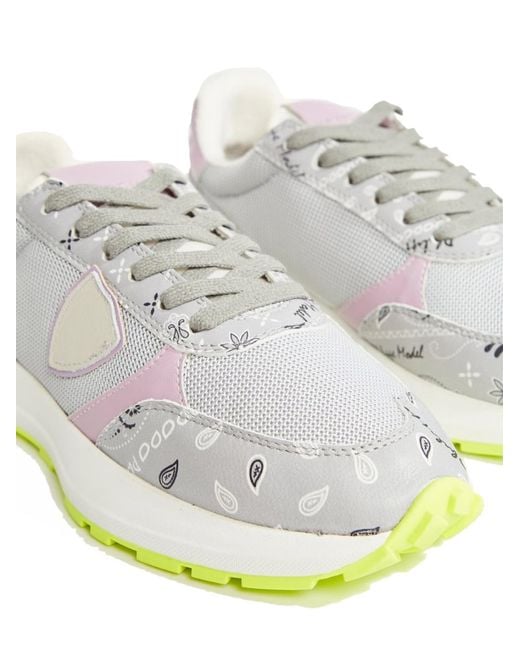 Philippe Model Metallic Antibes Low Paisley Sneakers Shoes