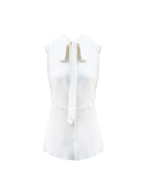 Dior White Silk Blouse