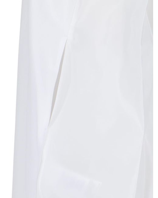 Sacai White Sleeveless Mini Dress