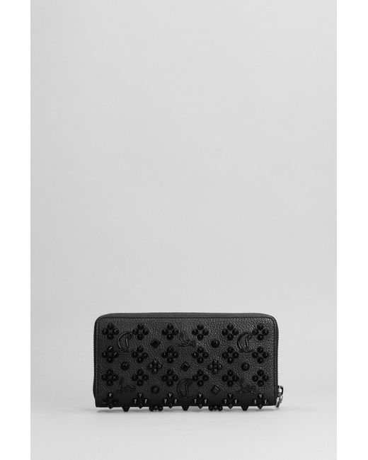 Christian Louboutin Gray Panettone Wallet In Leather