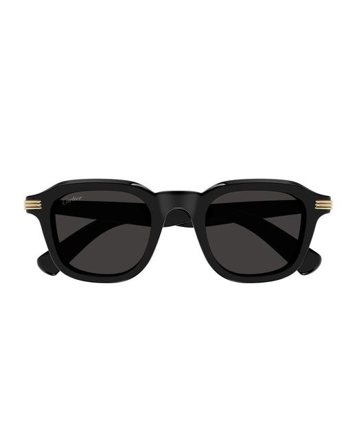 Cartier Black Ct0536S Première De Acetato Riciclato Sunglasses for men