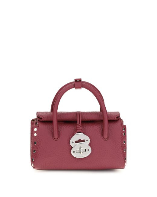Zanellato Pink Leather Handbag Centauro Baby Calf Handbags