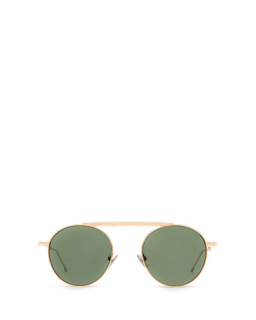CUBITTS Green Calshot Fold Sun Gold Sunglasses