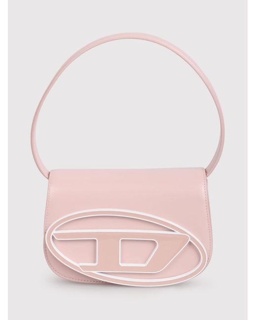 DIESEL Pink 1Dr Bag With Logo Plaque