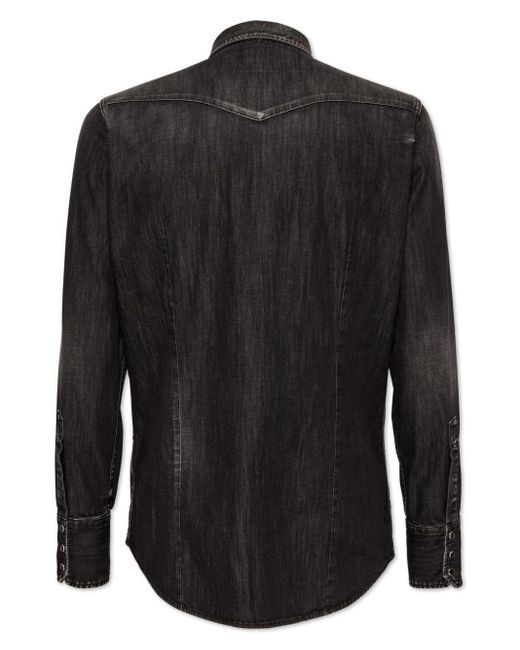 DSquared² Black Classic Western Shirt Clothing for men