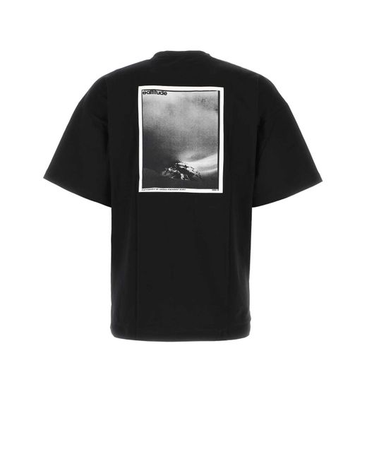 OAMC Black Cotton Oversize T-Shirt for men