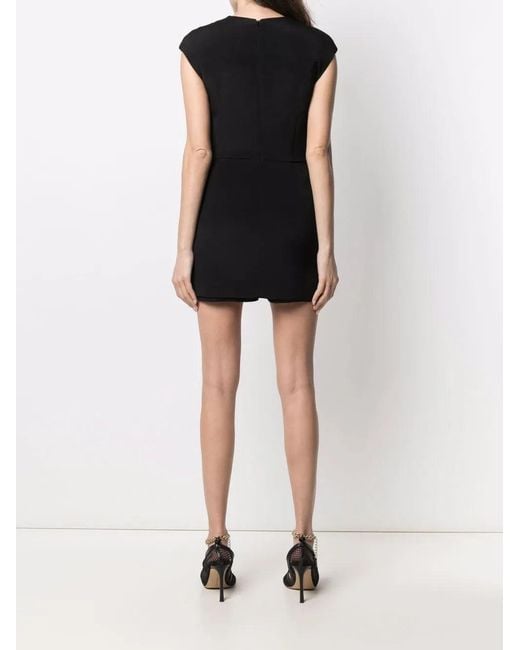 Valentino Black Round Neck Sleeveless Playsuit Clothing