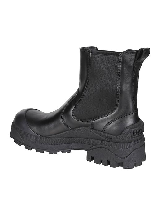 DSquared² Black Side Stretch Boots