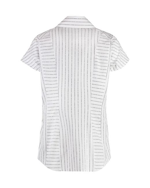 Vivienne Westwood White Printed Cotton Shirt