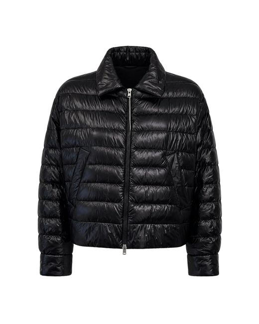 Herno Black Puffer Jacket Polyamide