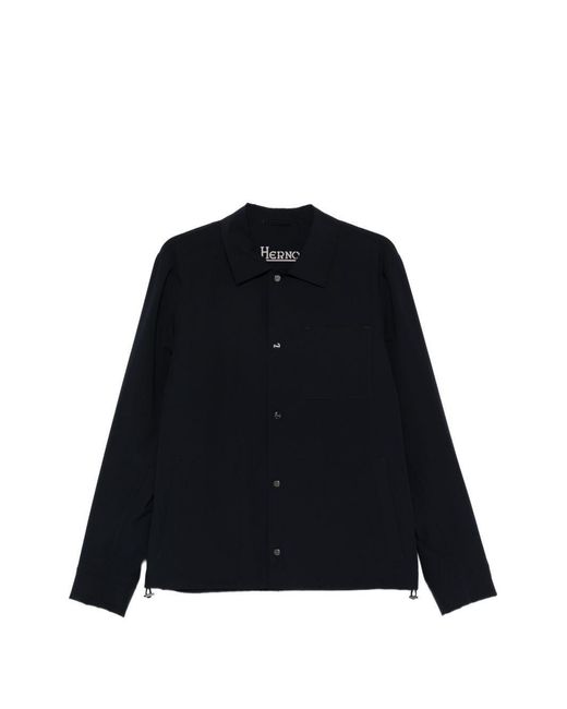 Herno Blue Jacket Polyamide for men