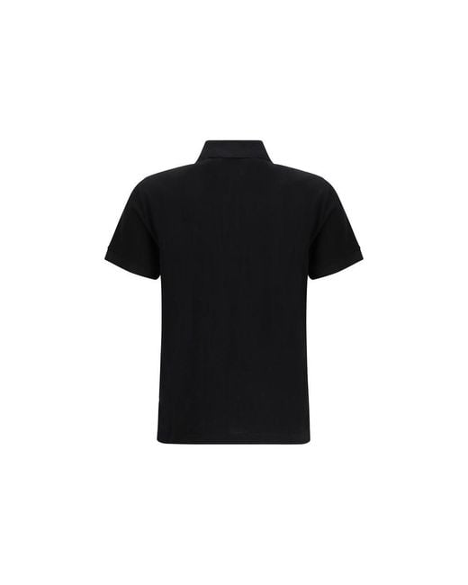 Fendi Black Cotton Polo Shirt for men