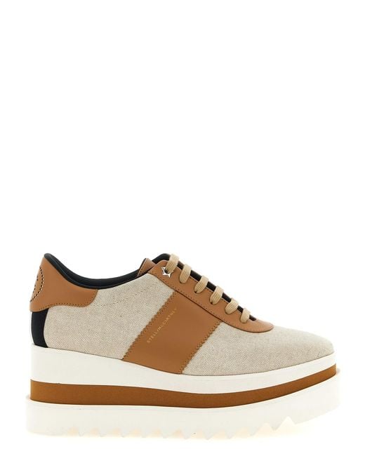 Stella McCartney Brown 'Sneak-Elyse' Sneakers