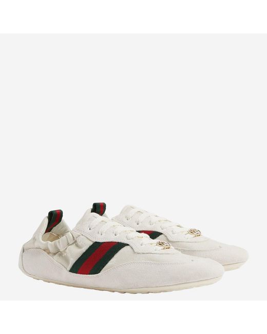 Gucci White Sneakers Shift Leather Trainers
