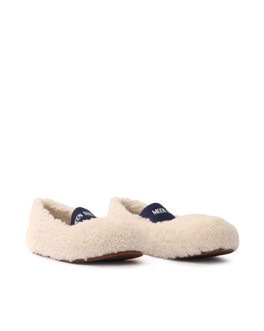 Moon Boot Natural Mb Shearling Ballerina