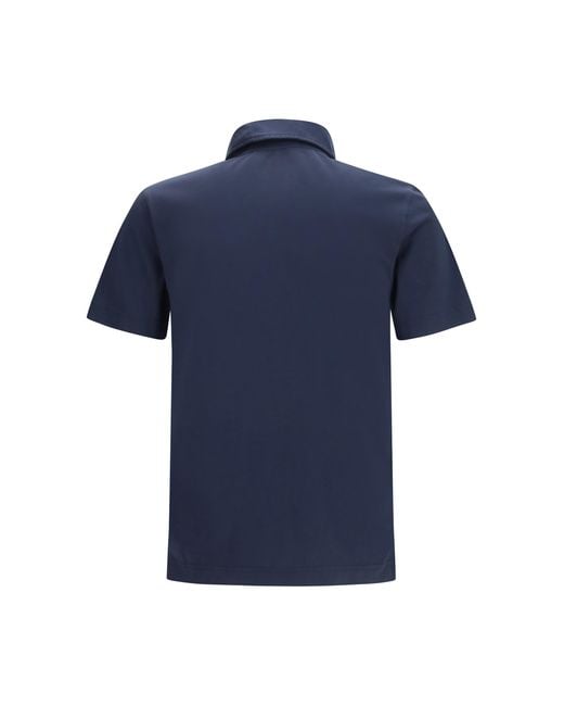 Burberry Blue Jwear Polo Shirt Cotton for men