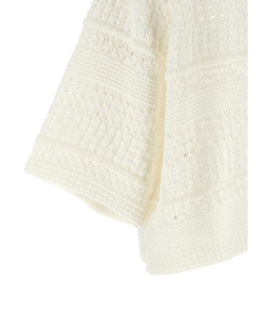 Max Mara White Cotton Cardigan Clothing