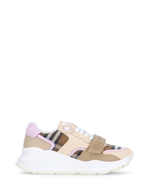 Burberry Multicolor Check Patterned Sneakers