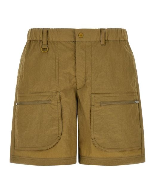 Laminar Green Cargo Bermuda Shorts Polyamide Bermuda for men